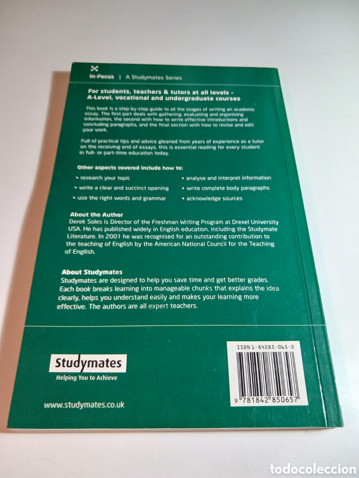 Libros de segunda mano: The Academic essay, how to plan, draft, write and revise. Dr Derek Soles, 2005 ING - Foto 4