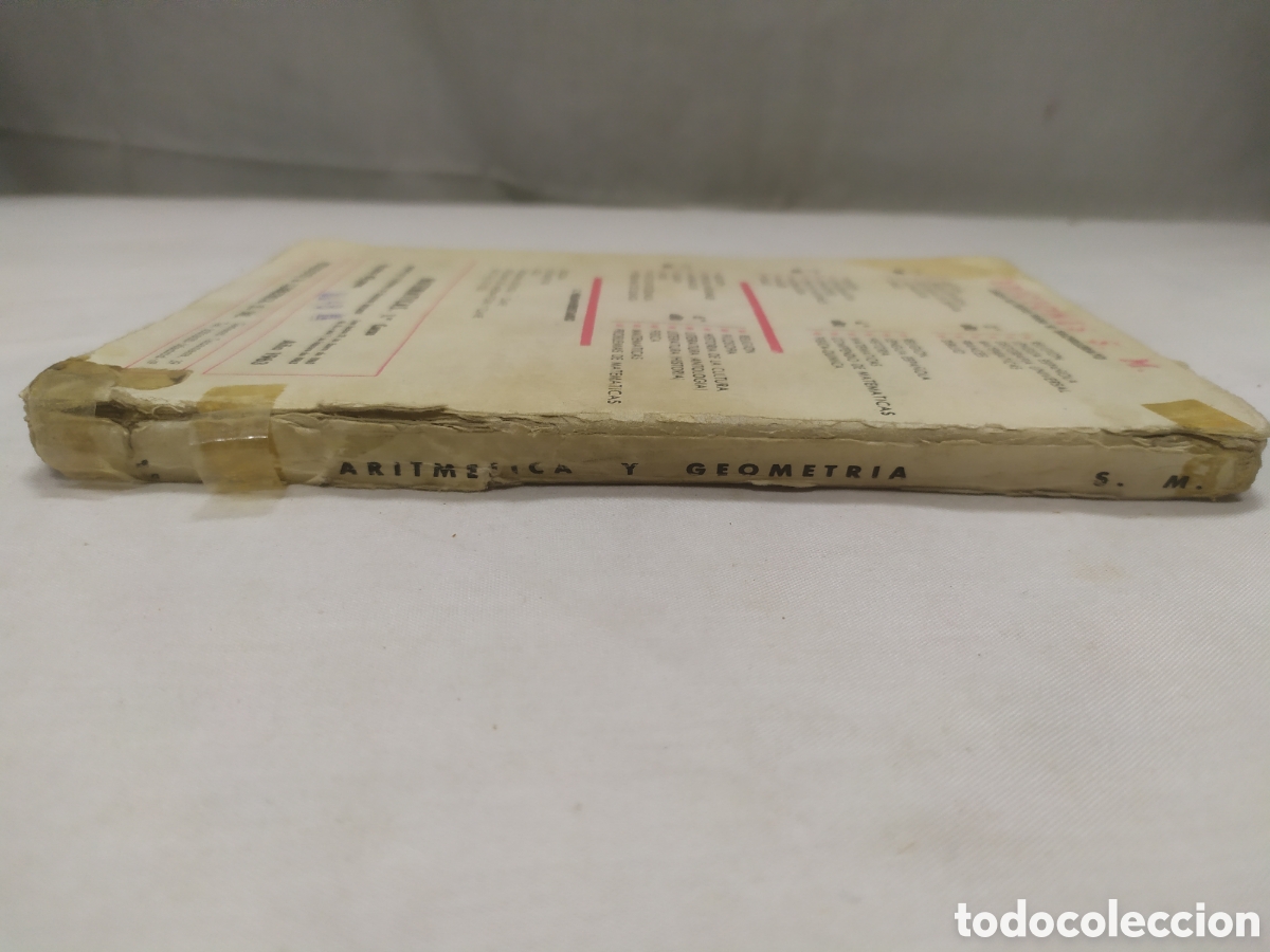 Libros de segunda mano: Aritm&eacute;tica y geometr&iacute;a, primer curso. Ediciones SM, 1963 - Foto 2
