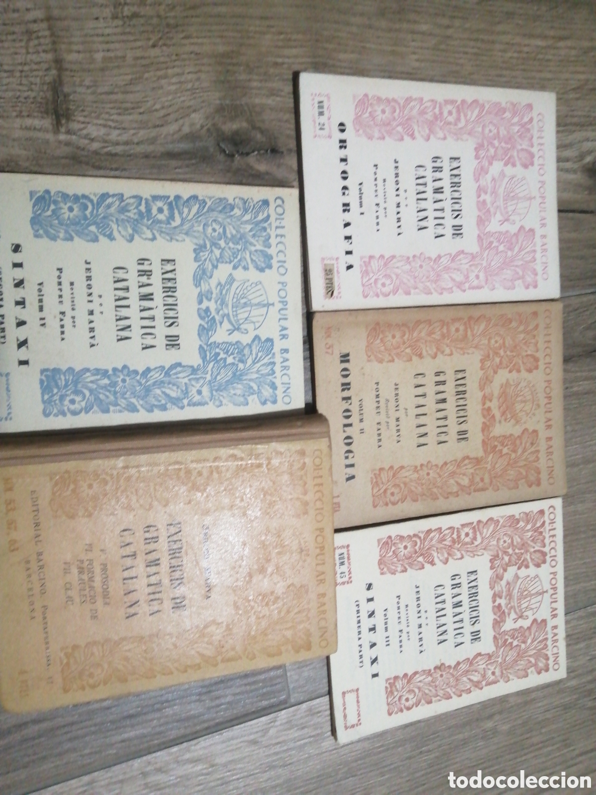 Libros de segunda mano: Exercicis de gram&agrave;tica catalana (serie completa) - Foto 1