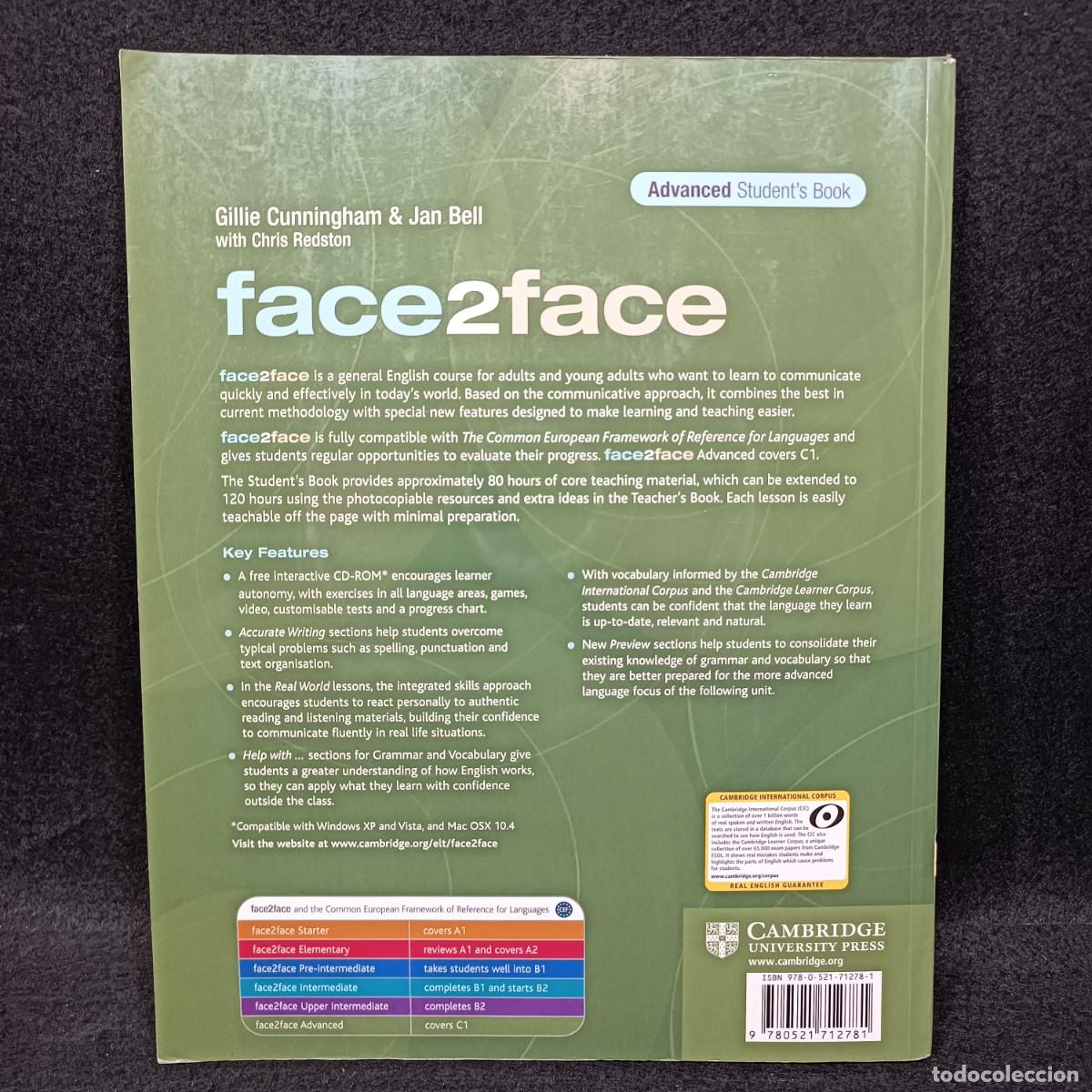 Libros de segunda mano: FACE 2 FACE - CAMBRIDGE - ADVANCED STUDENTS BOOK / 19.952 CAA - Foto 2