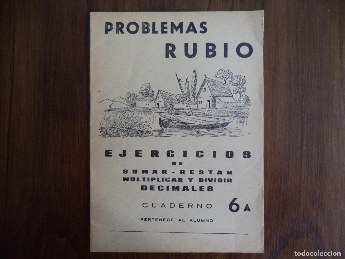 Libros de segunda mano: Cuaderno Rubio problemas 6A , sin usar. - Foto 1