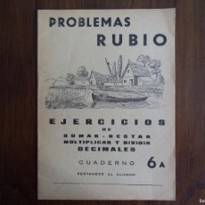 Libros de segunda mano: CUADERNO RUBIO PROBLEMAS 6A , SIN USAR.. Lote 387821189