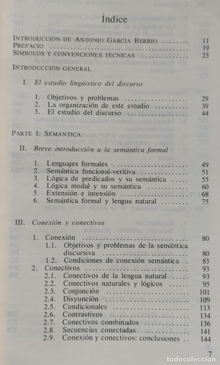 Libros de segunda mano: Teun van Dijk-Texto y Contexto. - Foto 2