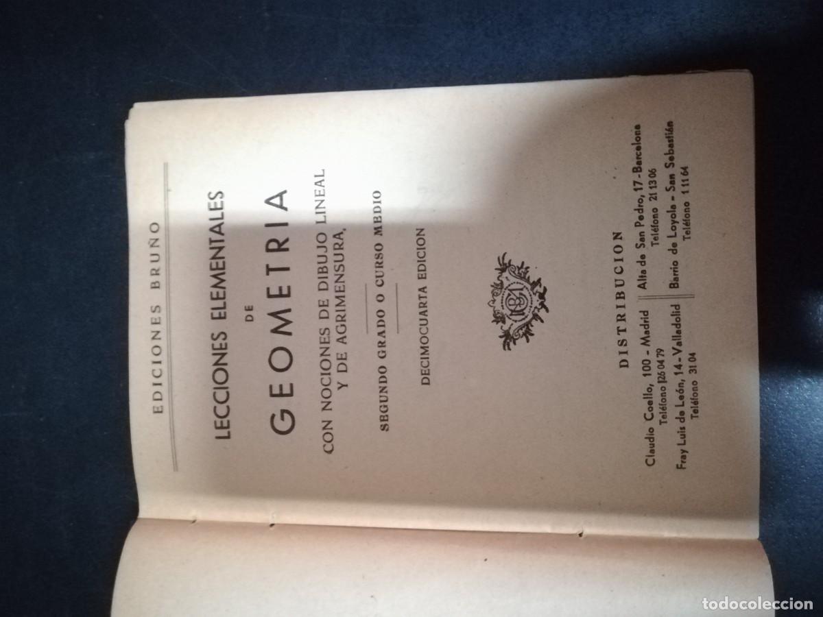 Libros de segunda mano: GEOMETRIA SEGUNDO CURSO / CMA 30 B / BRU&Ntilde;O - Foto 5