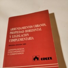 Libros de segunda mano: LIBRO ARRENDAMIENTOS URBANOS DE EDITORIAL COLEX