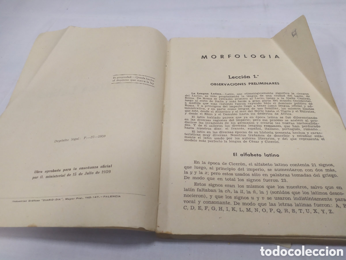 Libros de segunda mano: Gram&aacute;tica latina. &Aacute;ngel Pariente, 1959 - Foto 3