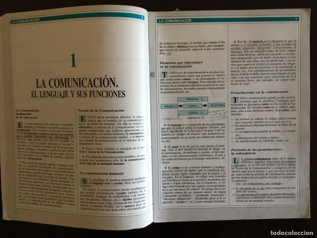 Libros de segunda mano: LENGUA ESPA&Ntilde;OLA 1&ordm;BACHILLERATO - Foto 4