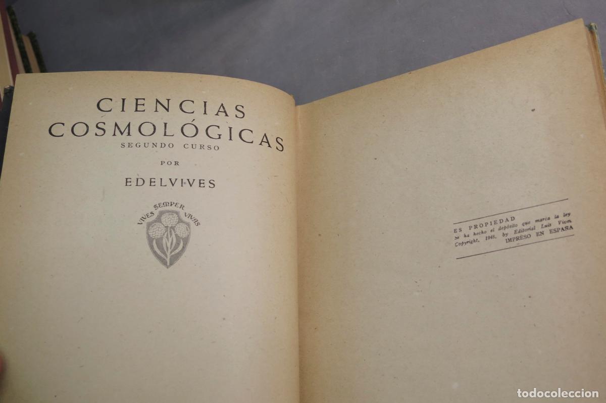 Libros de segunda mano: Ciencias cosmol&oacute;gicas. Primer curso. vives. 1948 - Foto 2