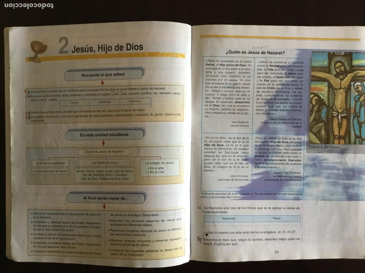 Libros de segunda mano: RELIGION CATOLICA 2 ESO - Foto 3