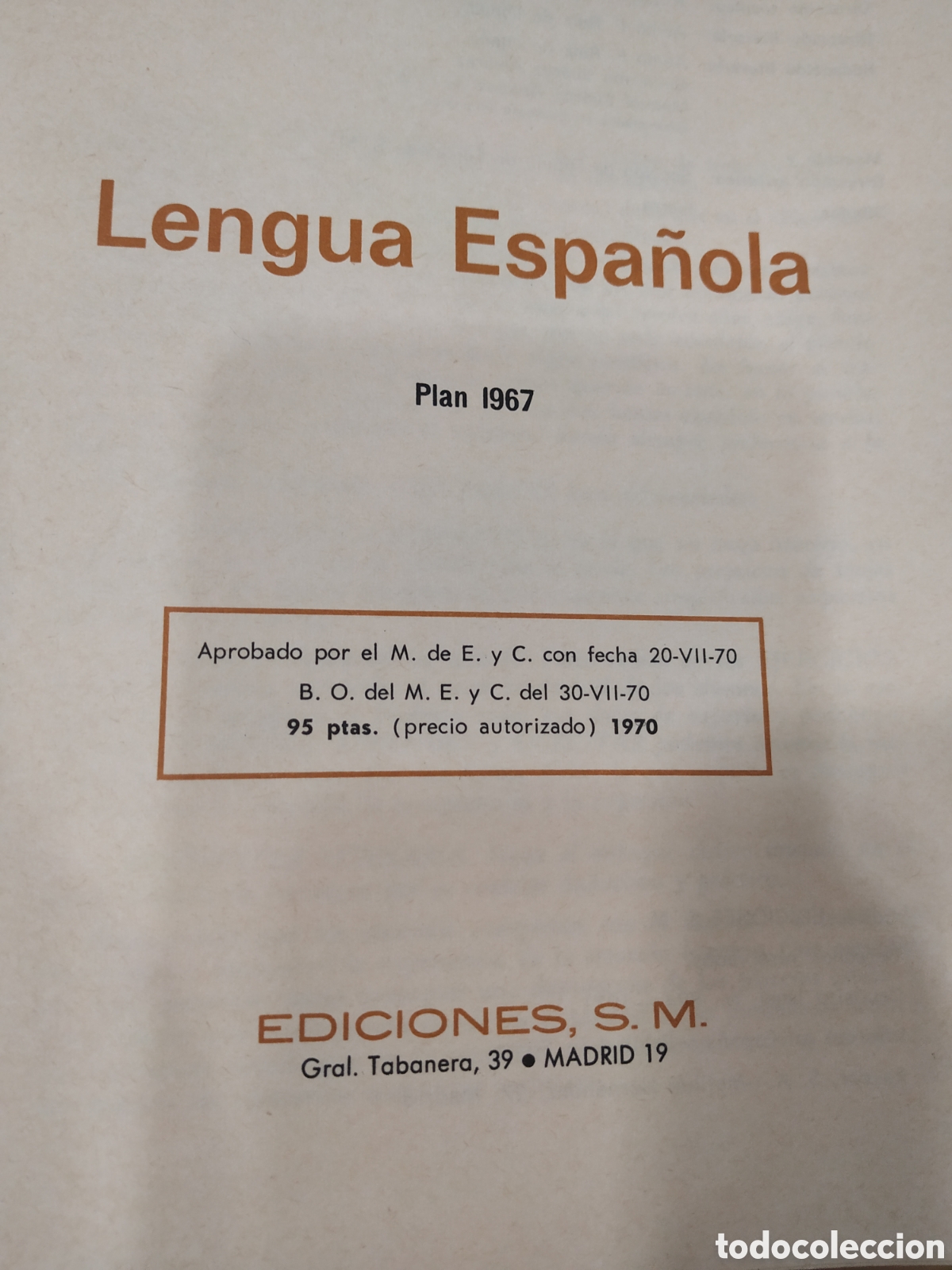 Libros de segunda mano: Lengua espa&ntilde;ola. Plan 1967 - Foto 2