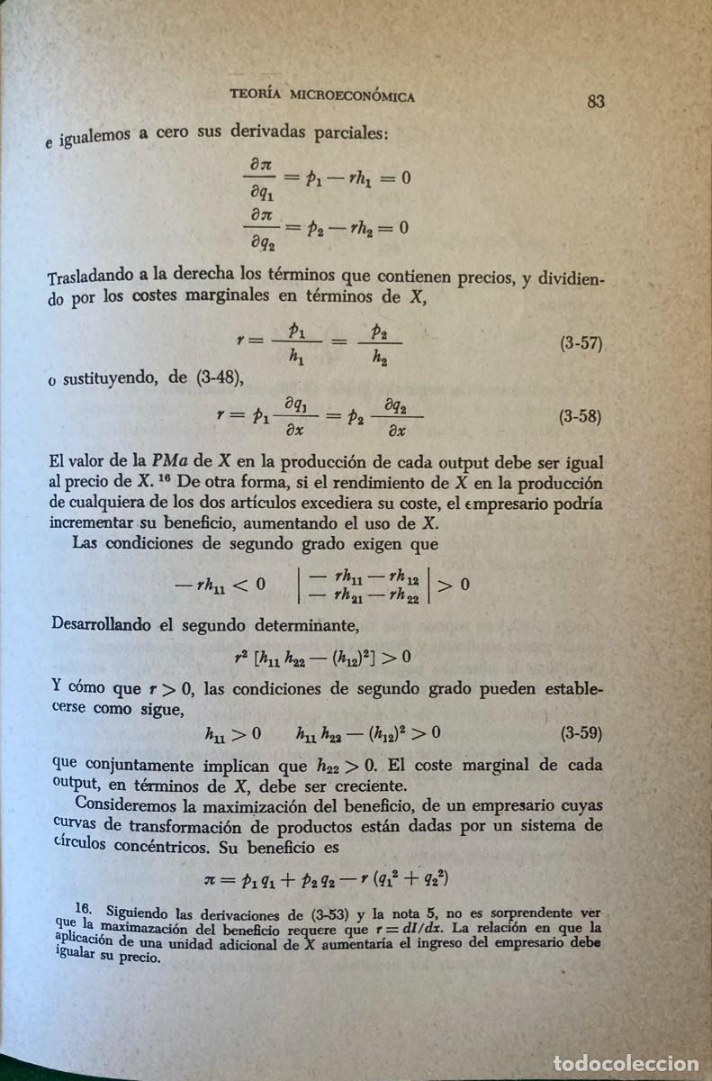 Libros de segunda mano: Teoria microecon&oacute;mica. Una aproximaci&oacute;n matem&aacute;tica. - Foto 4