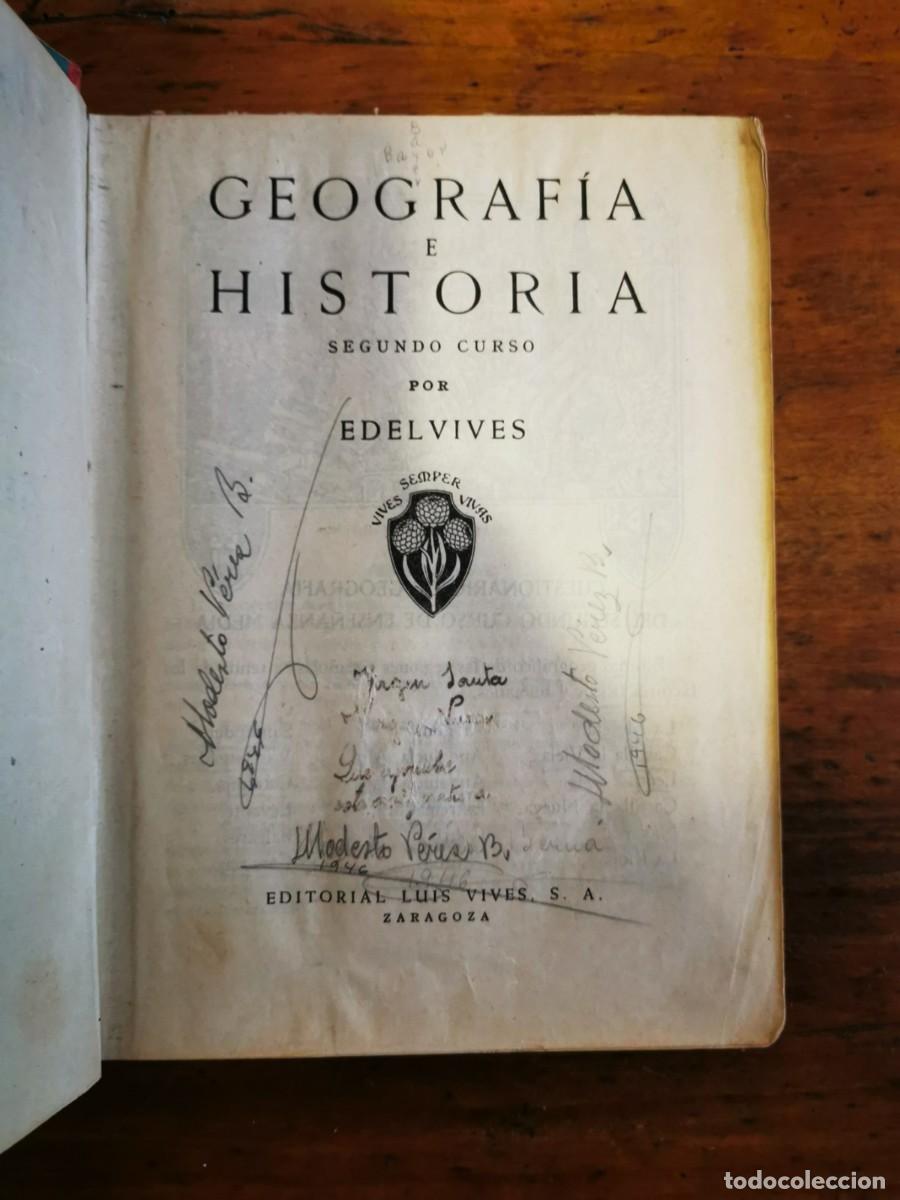 Libros de segunda mano: EDELVIVES. Geograf&iacute;a e historia. Segundo Curso - Foto 2