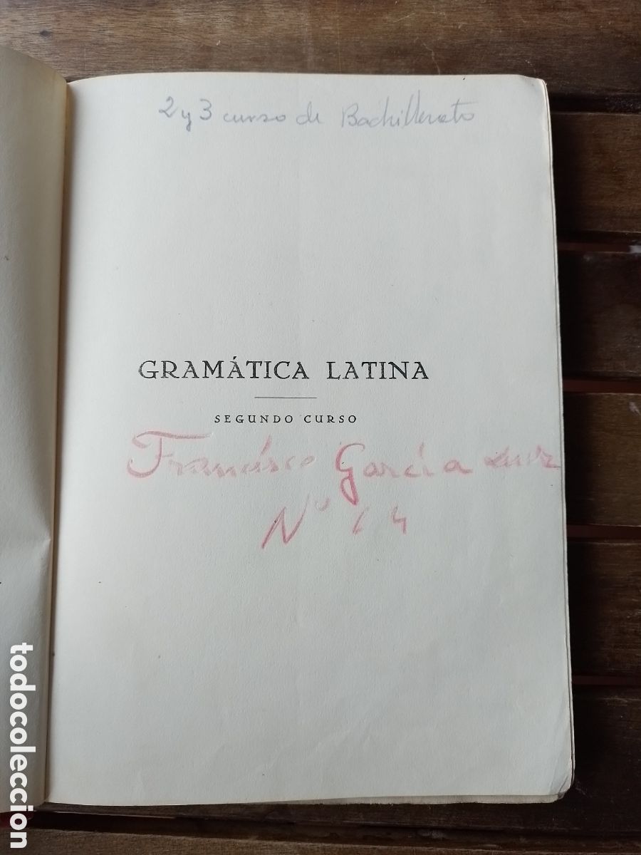 Libros de segunda mano: Gram&aacute;tica latina. Segundo curso.Bru&ntilde;o - Foto 2