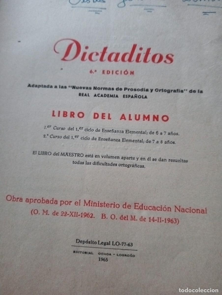 Libros de segunda mano: DICTADITOS. - Foto 2