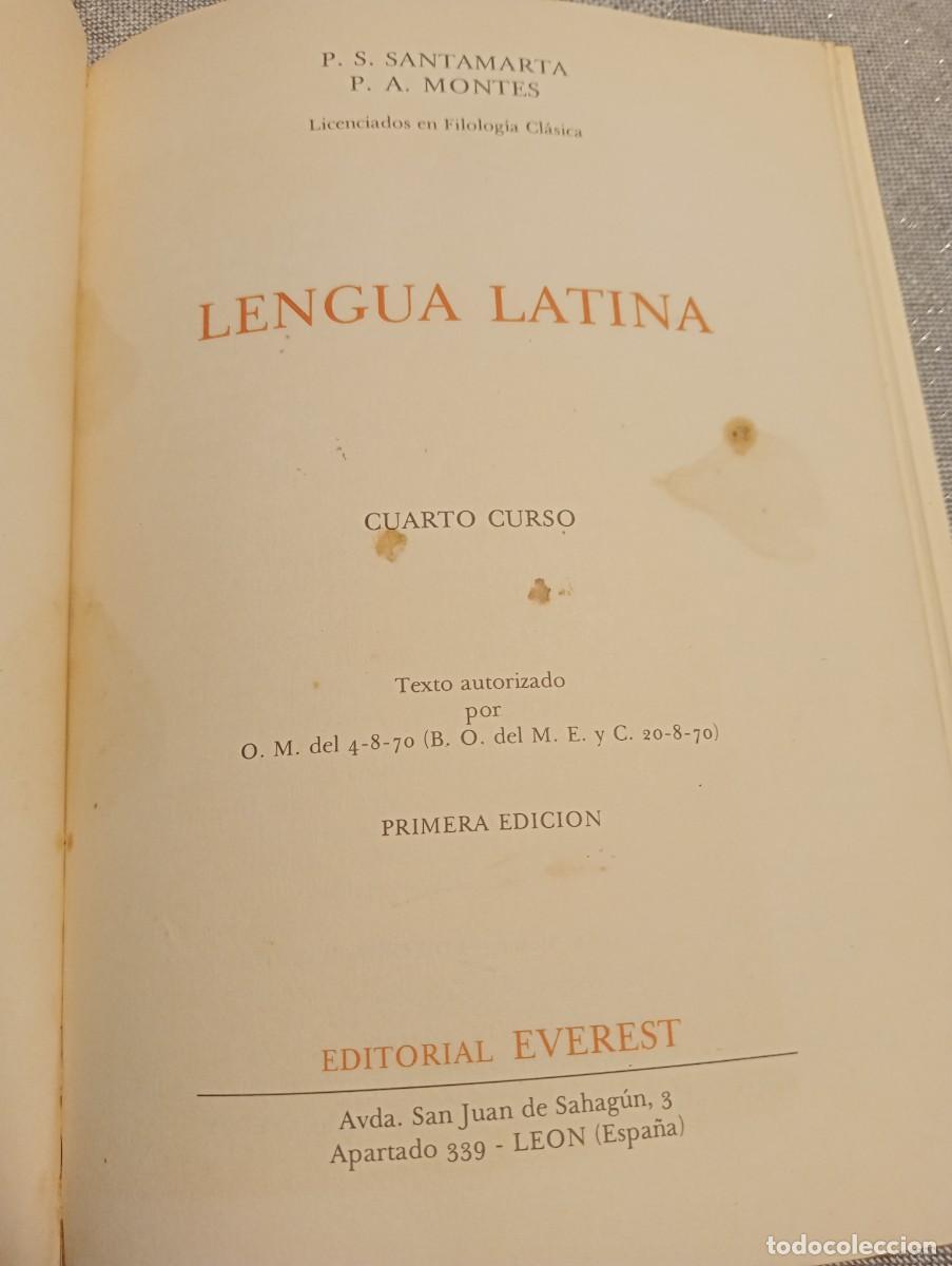 Libros de segunda mano: Lengua Latina. 4&deg;. Textos Everest. - Foto 4