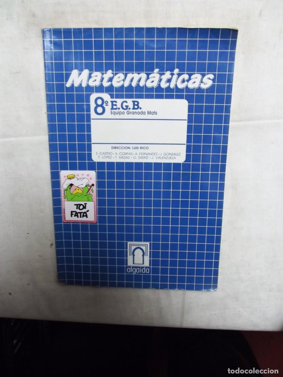 Libros de segunda mano: MATEMATICAS 8&ordm; E.G.B. - Foto 1