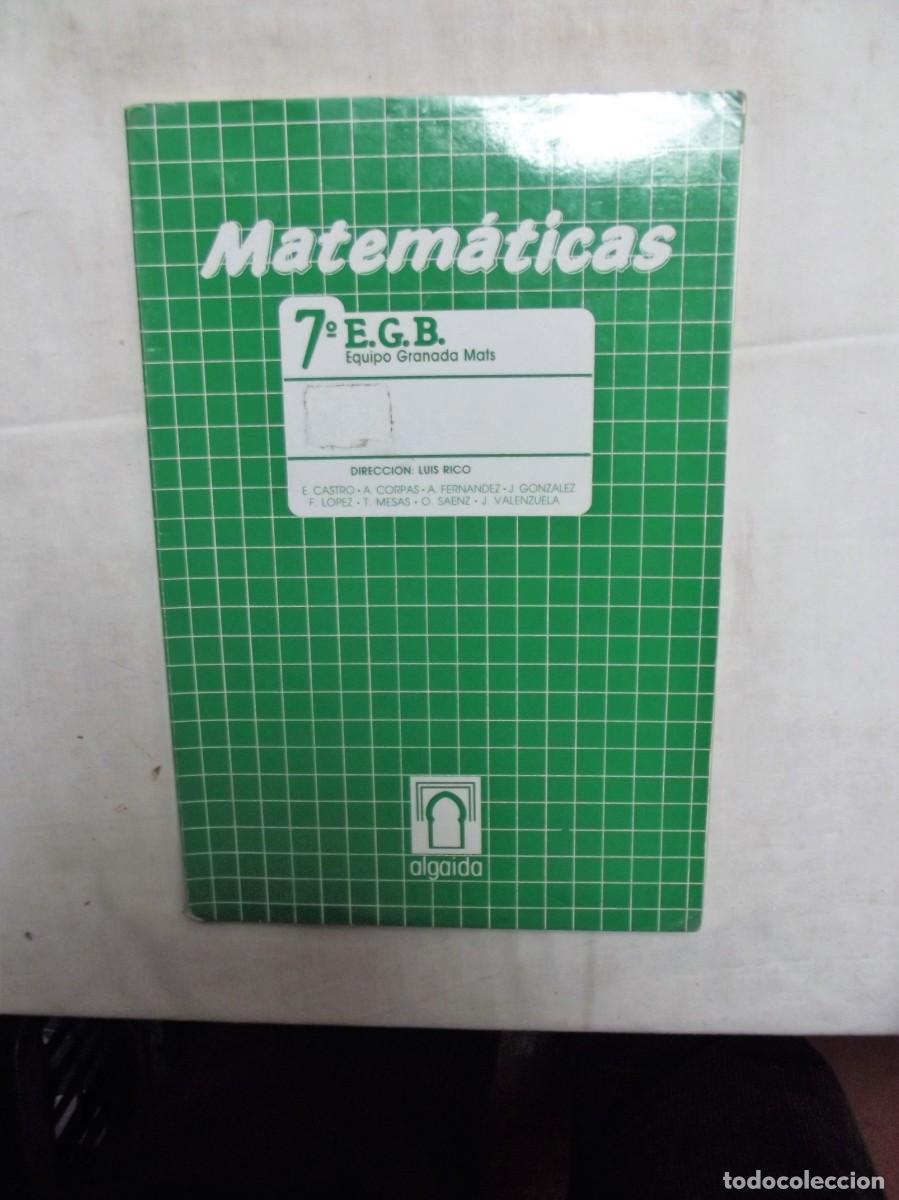 Libros de segunda mano: MATEMATICAS 7&ordm; E.G.B. - Foto 1