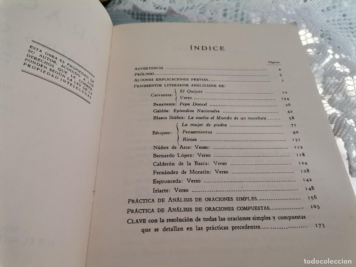 Libros de segunda mano: PR&Aacute;CTICAS DE AN&Aacute;LISIS GRAMATICAL PARA OPOSICI&Oacute;NES LUIS MIRANDA PODADERA 1975 - Foto 4