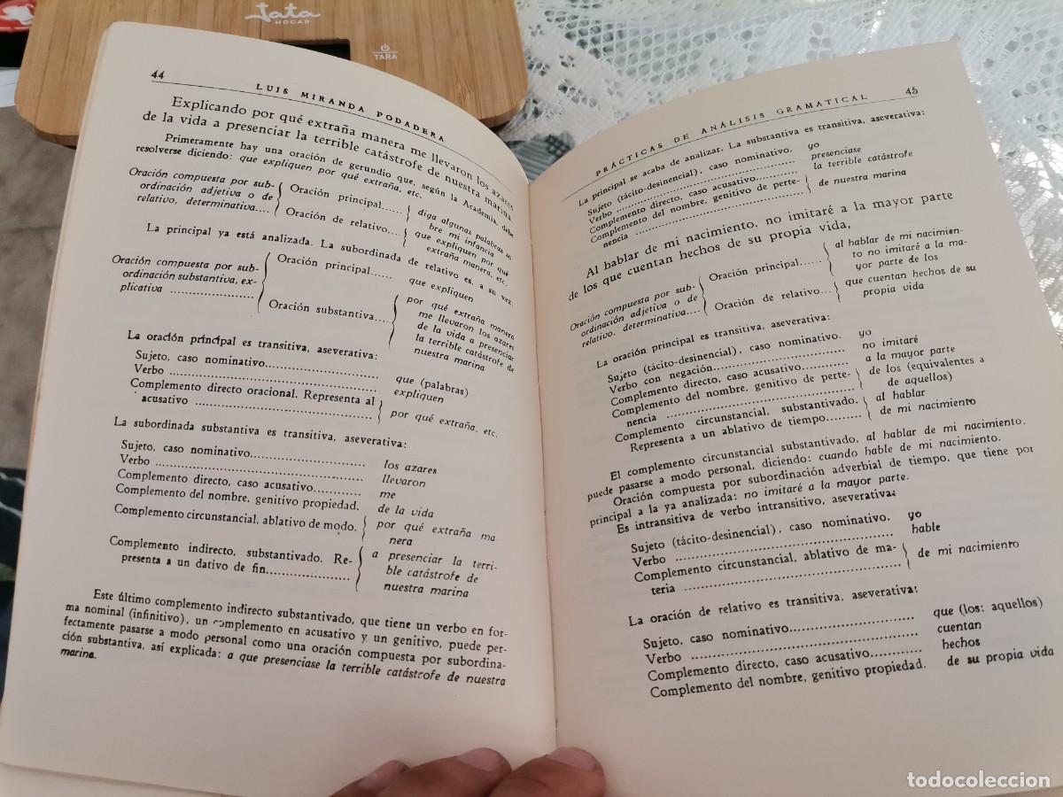 Libros de segunda mano: PR&Aacute;CTICAS DE AN&Aacute;LISIS GRAMATICAL PARA OPOSICI&Oacute;NES LUIS MIRANDA PODADERA 1975 - Foto 7