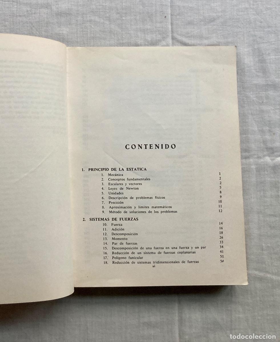 Libros de segunda mano: MEC&Aacute;NICA &middot;I&middot; EST&Aacute;TICA, J. L. MERIAM. - Foto 5