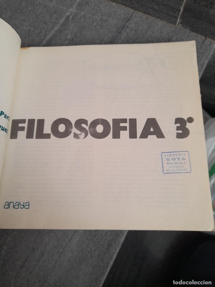Libros de segunda mano: Libro Filosofia 3 tercero Anaya bup egb ? - Foto 4
