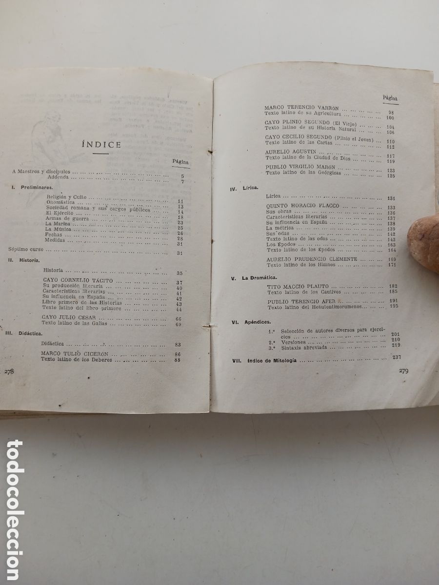 Libros de segunda mano: Autores latinos, textos E. P. 1946 tomos 6 y 7 - Foto 7