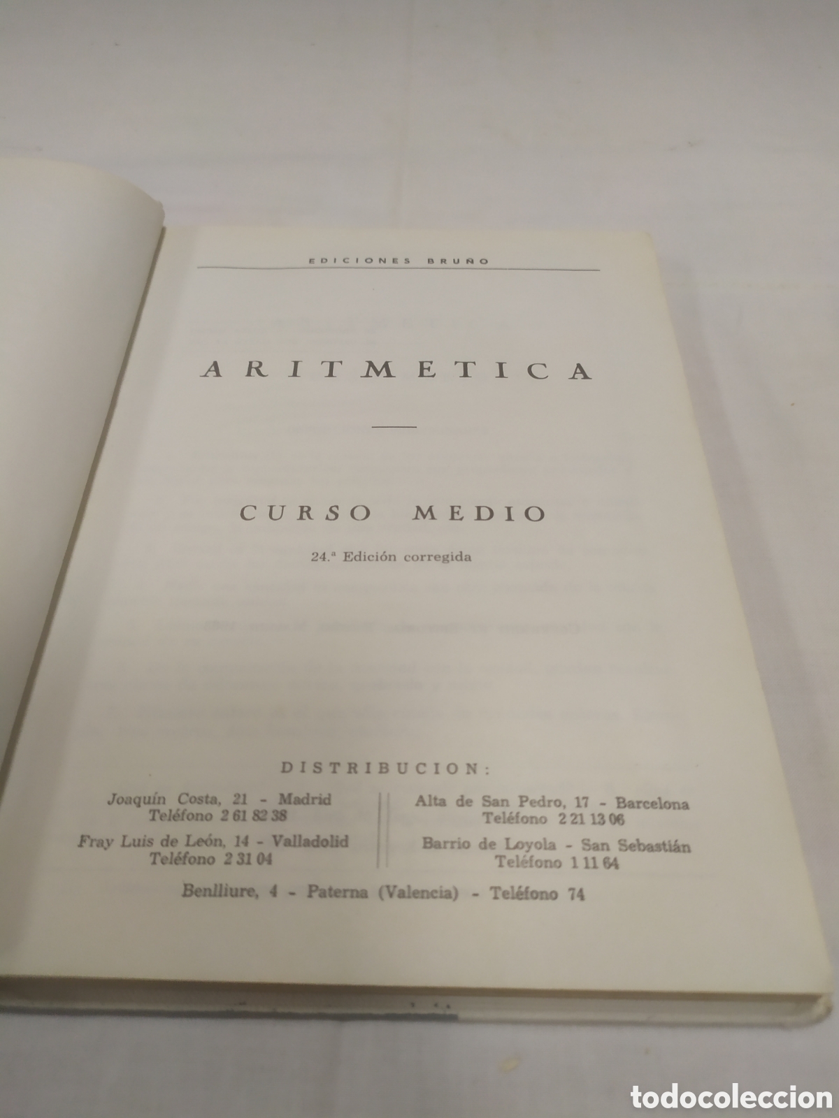 Libros de segunda mano: Aritm&eacute;tica, curso medio. Ediciones Bru&ntilde;o, 1963 KKB - Foto 3