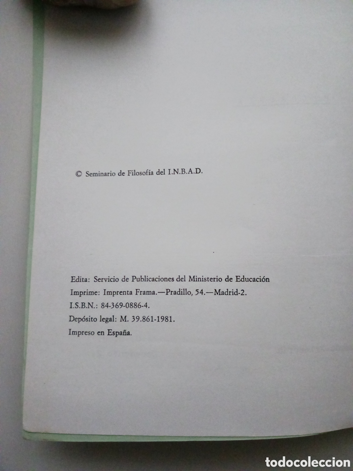 Libros de segunda mano: Filosof&iacute;a COU documento 2, bachillerato a distancia 1981 - Foto 5