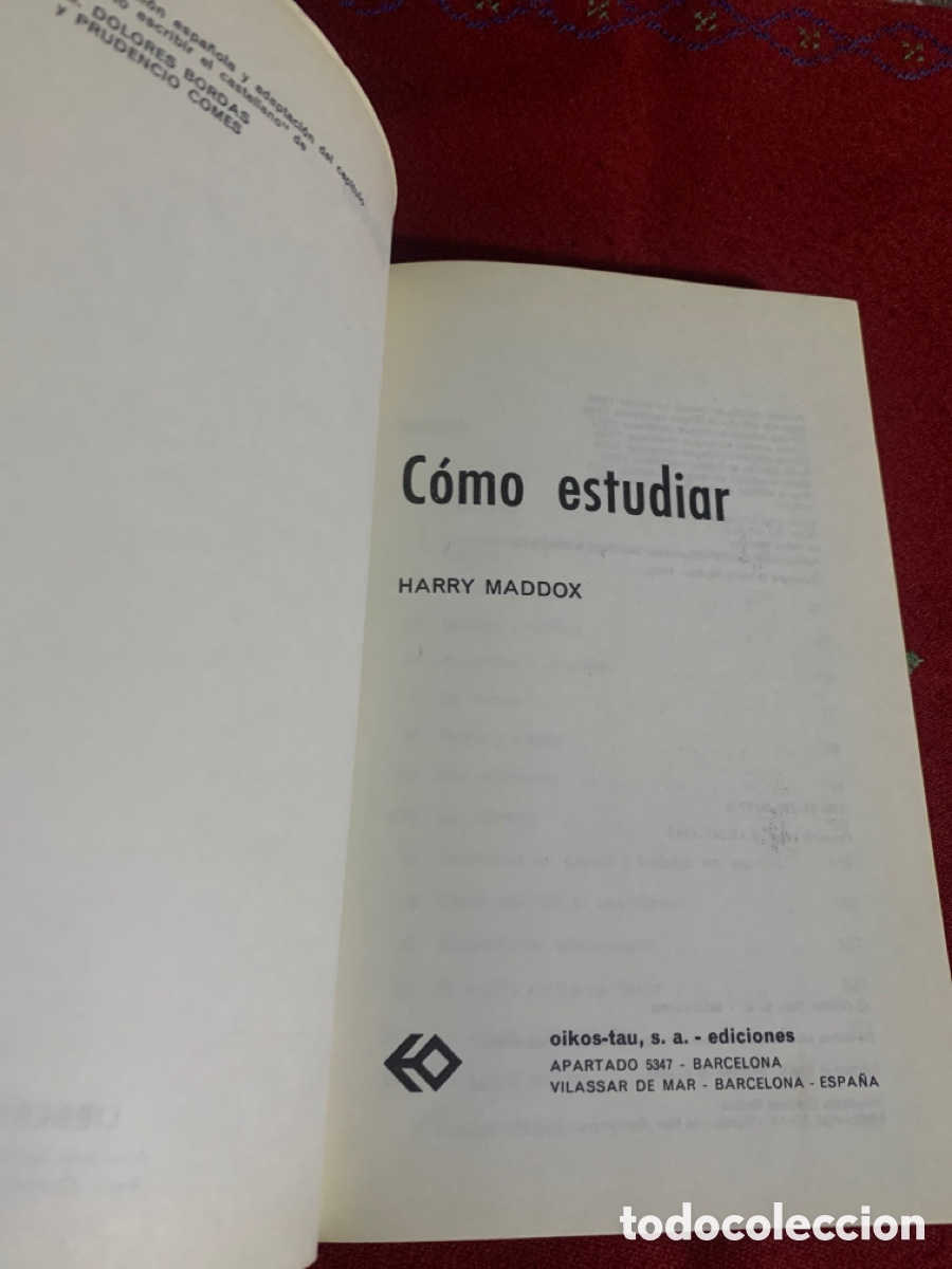 Libros de segunda mano: C&oacute;mo estudiar. Harry Maddox. - Foto 5