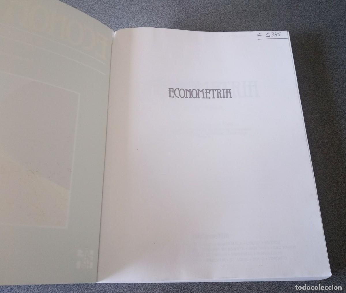 Libros de segunda mano: Econometr&iacute;a Alfonso Novales Cinca - Foto 3