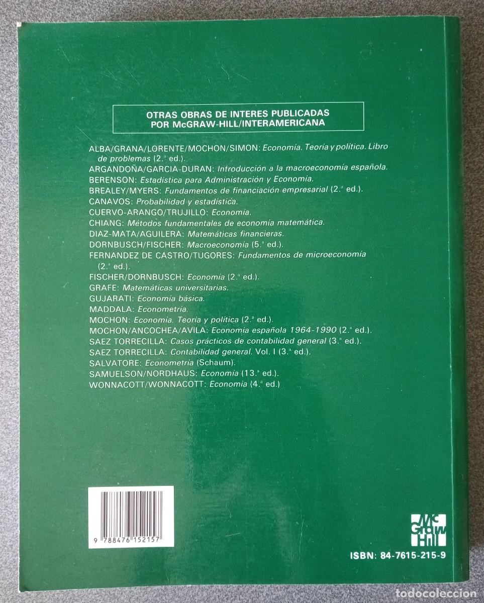 Libros de segunda mano: Econometr&iacute;a Alfonso Novales Cinca - Foto 11