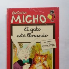 Libros de segunda mano: LECTURAS MICHO EL GATO ESTÁ LLORANDO LIBRO DE LECTURA 1 BRUÑO 1989. Lote 400087169