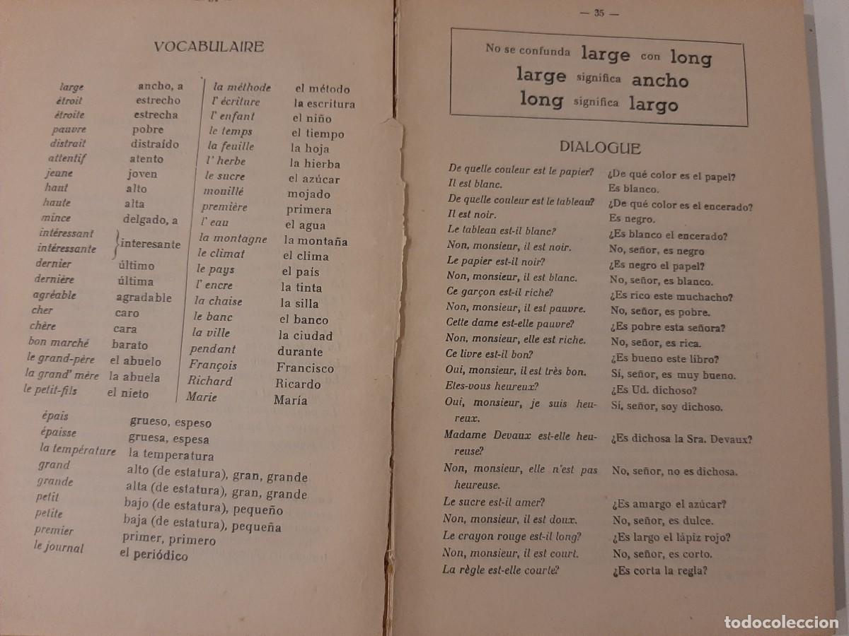 Libros de segunda mano: M&Eacute;TODO DE FRANC&Eacute;S. LIBRO PRIMERO. REN&Eacute; H. THIERRY. 1960 - Foto 5