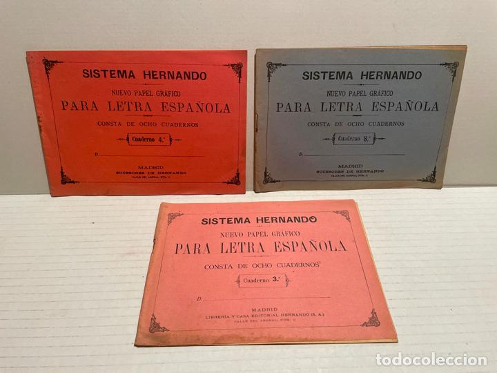 Libros de segunda mano: ANTIGUO CUADERNO ESCOLAR ESCRITURA SISTEMA HERNANDO A&Ntilde;OS 50