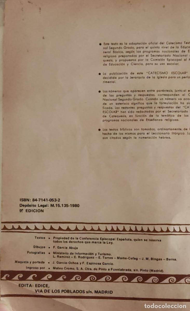 Libros de segunda mano: CATECISMO ESCOLAR 5. - Foto 4