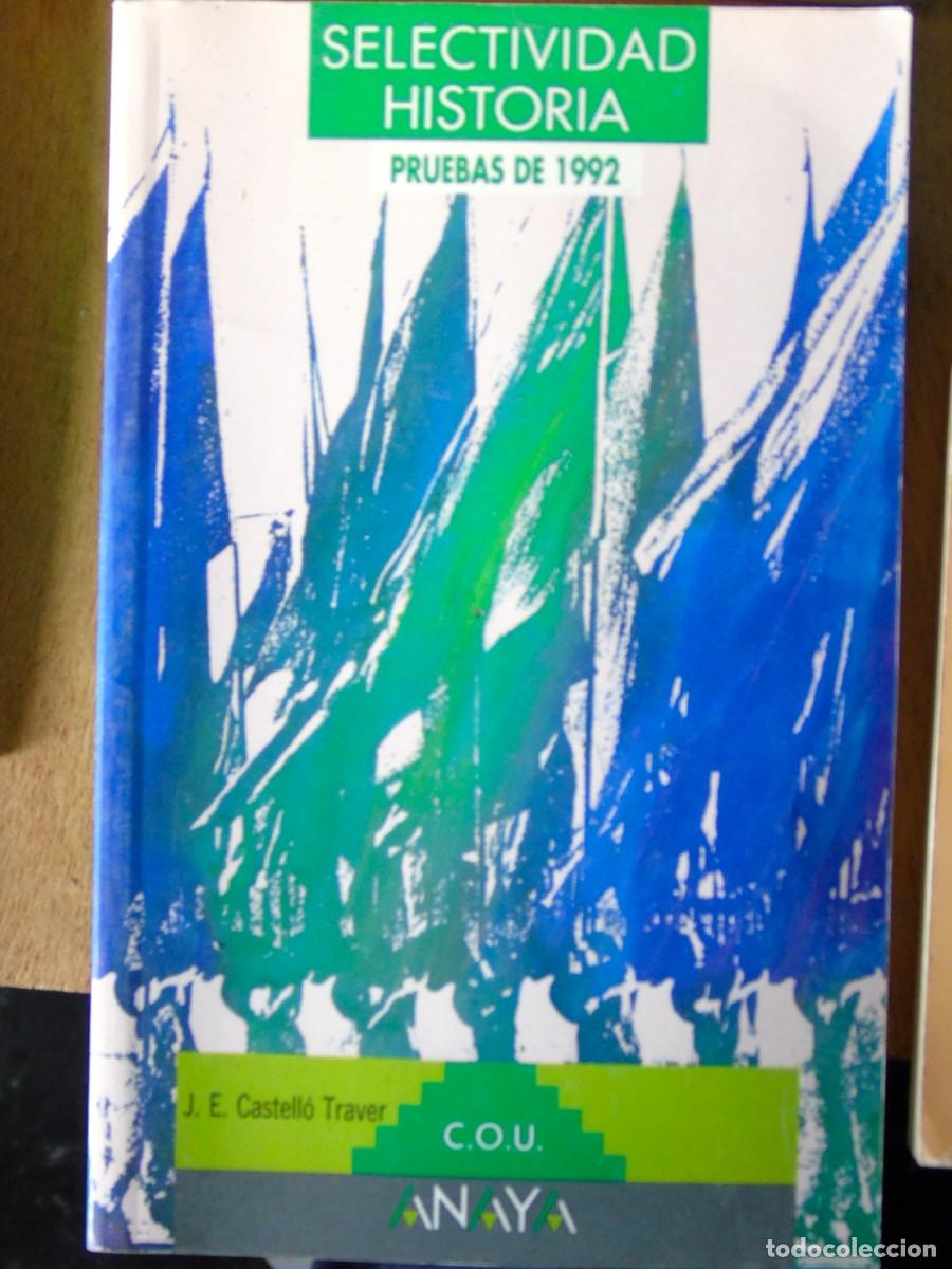 Libros de segunda mano: LIBRO SELECTIVIDAD HISTORIA PRUEBAS 1992 - Foto 1