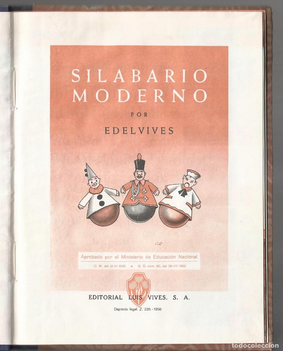 Libros de segunda mano: SILABARIO MODERNO , EDELVIVES a.1960 - Foto 2