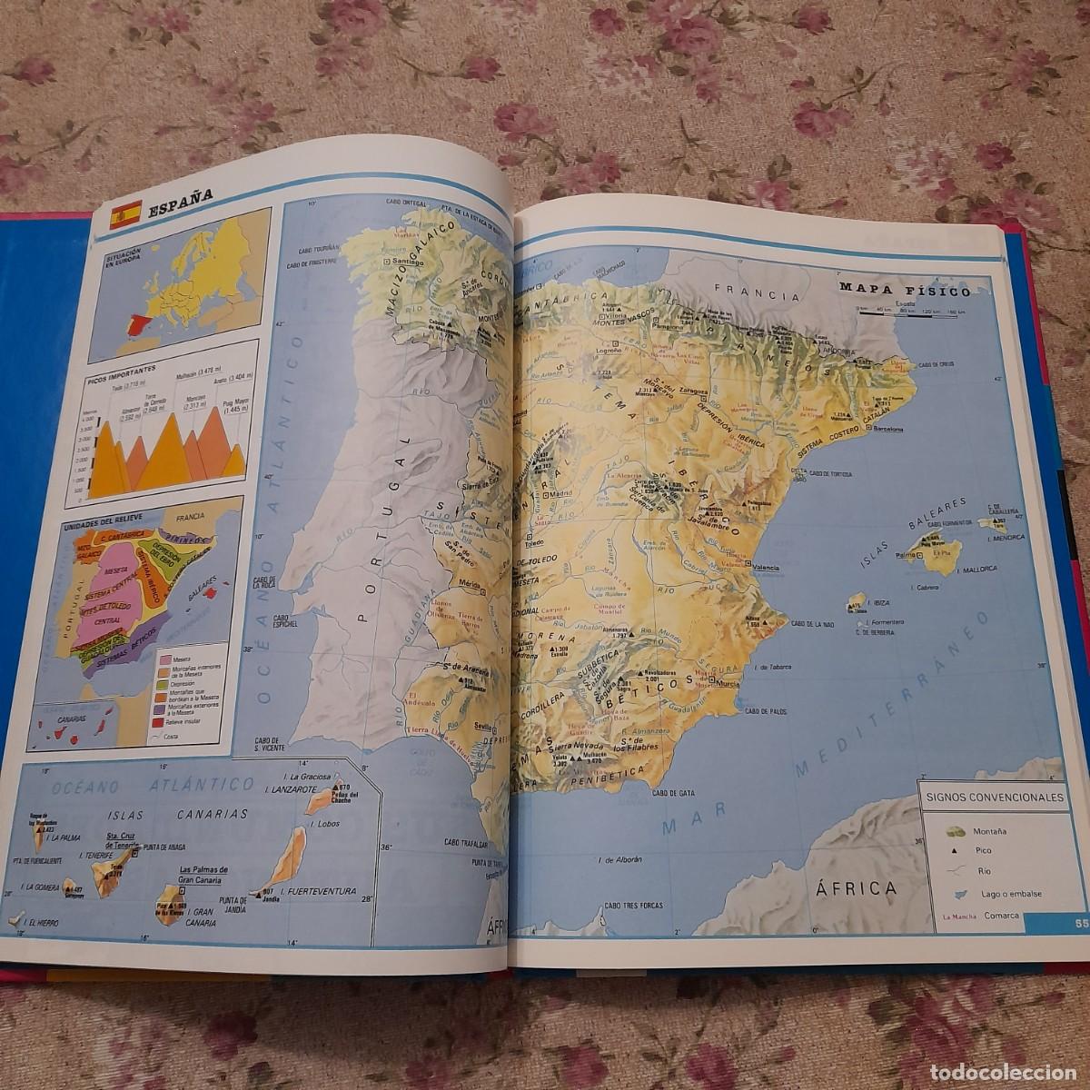 Libros de segunda mano: Atlas b&aacute;sico Santillana 2001 - Foto 3
