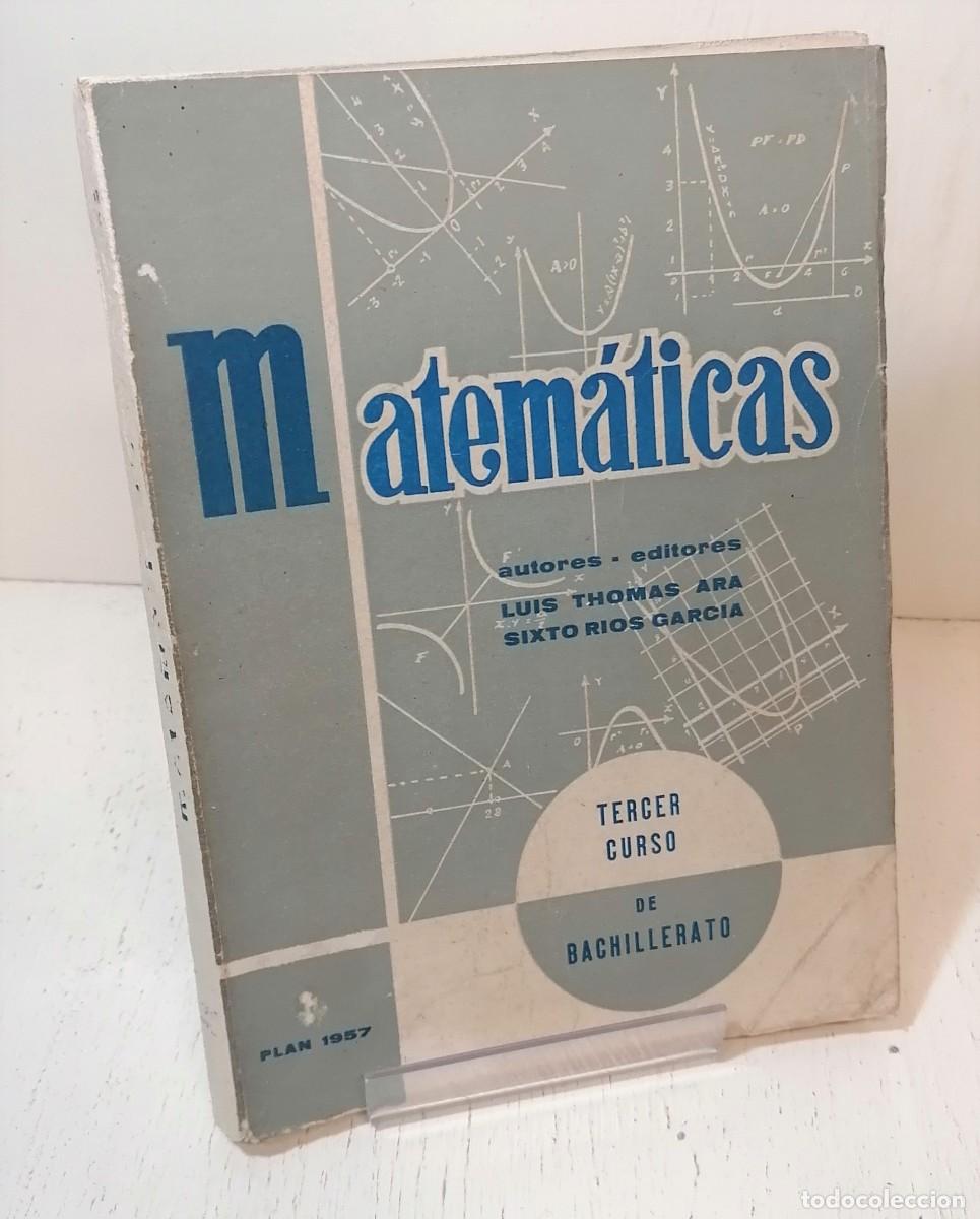 Libros de segunda mano: Libro: &rdquo;Matem&aacute;ticas tercer curso de bachillerato&rdquo; plan 1957 - Foto 1