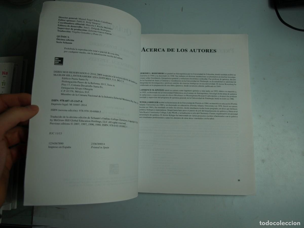 Libros de segunda mano: Quimica, Schaums, Jerome Rosemberg, Mc Graw Hill - Foto 2