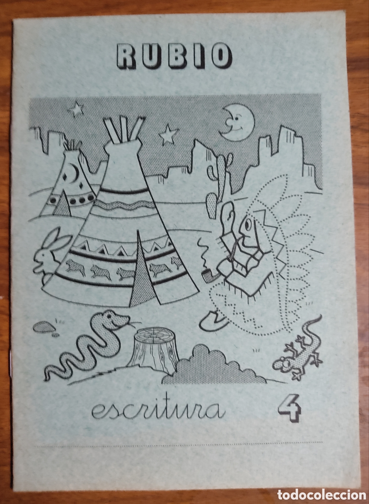 Libros de segunda mano: Cuadernillo escritura Rubio n&uacute;mero 4, a&ntilde;o 1984 sin usar - Foto 1