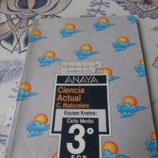 Libros de segunda mano: ANAYA CIENCIA ACTUAL C. NATURALES 3 EGB. Lote 403382614
