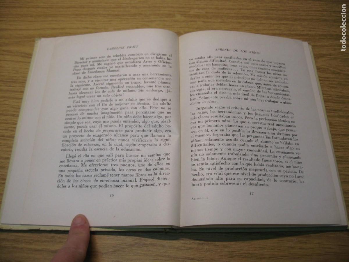 Libros de segunda mano: APRENDI DE LOS NI&Ntilde;OS. CAROLINE PRATT. EDITORIAL INTERCONTINENTAL. 1954 - Foto 7