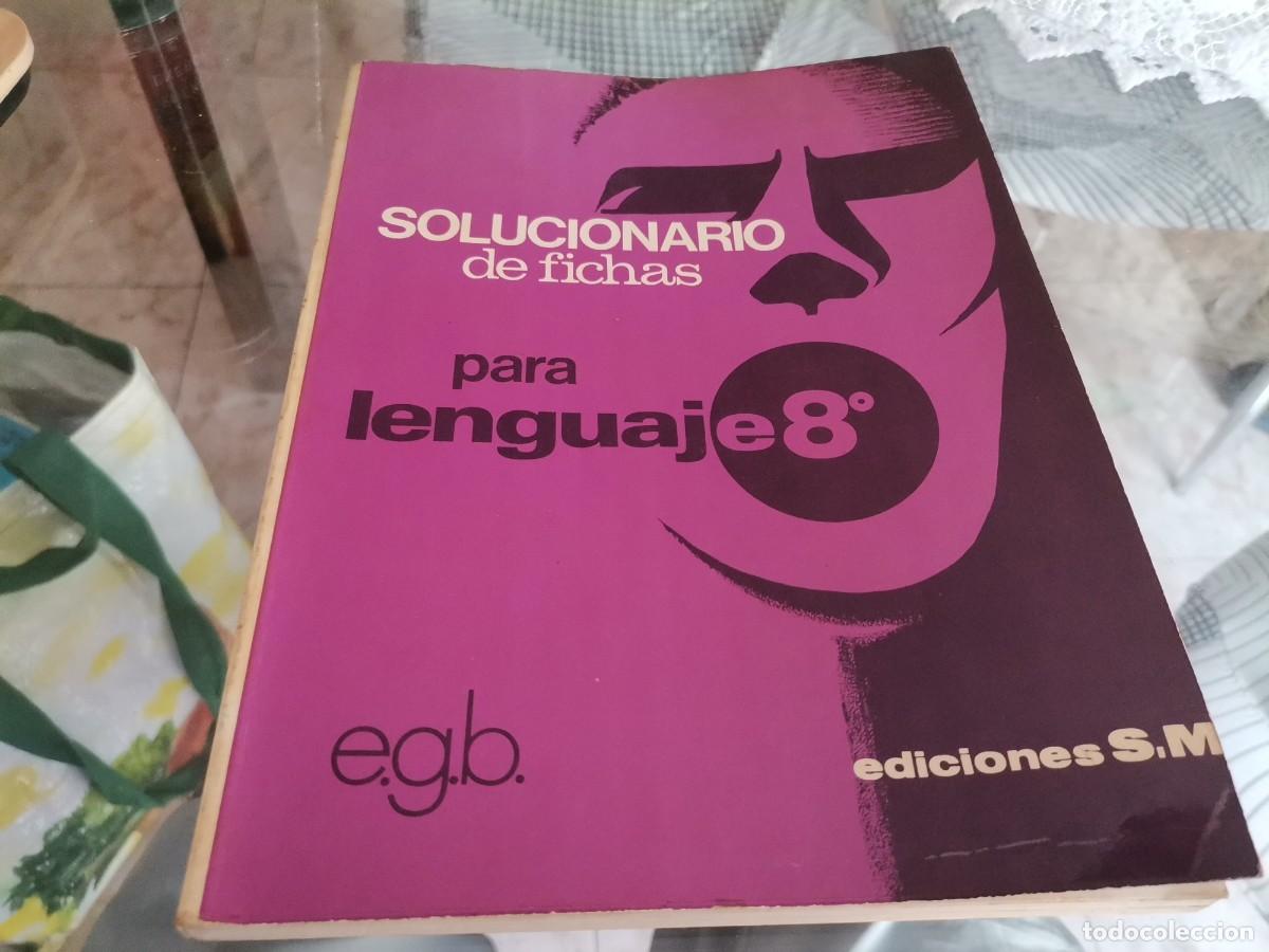Libros de segunda mano: SOLUCIONARIO DE FICHAS PARA LENGUAJE 8&deg; E.G.B EDICIONES S. M. - Foto 1