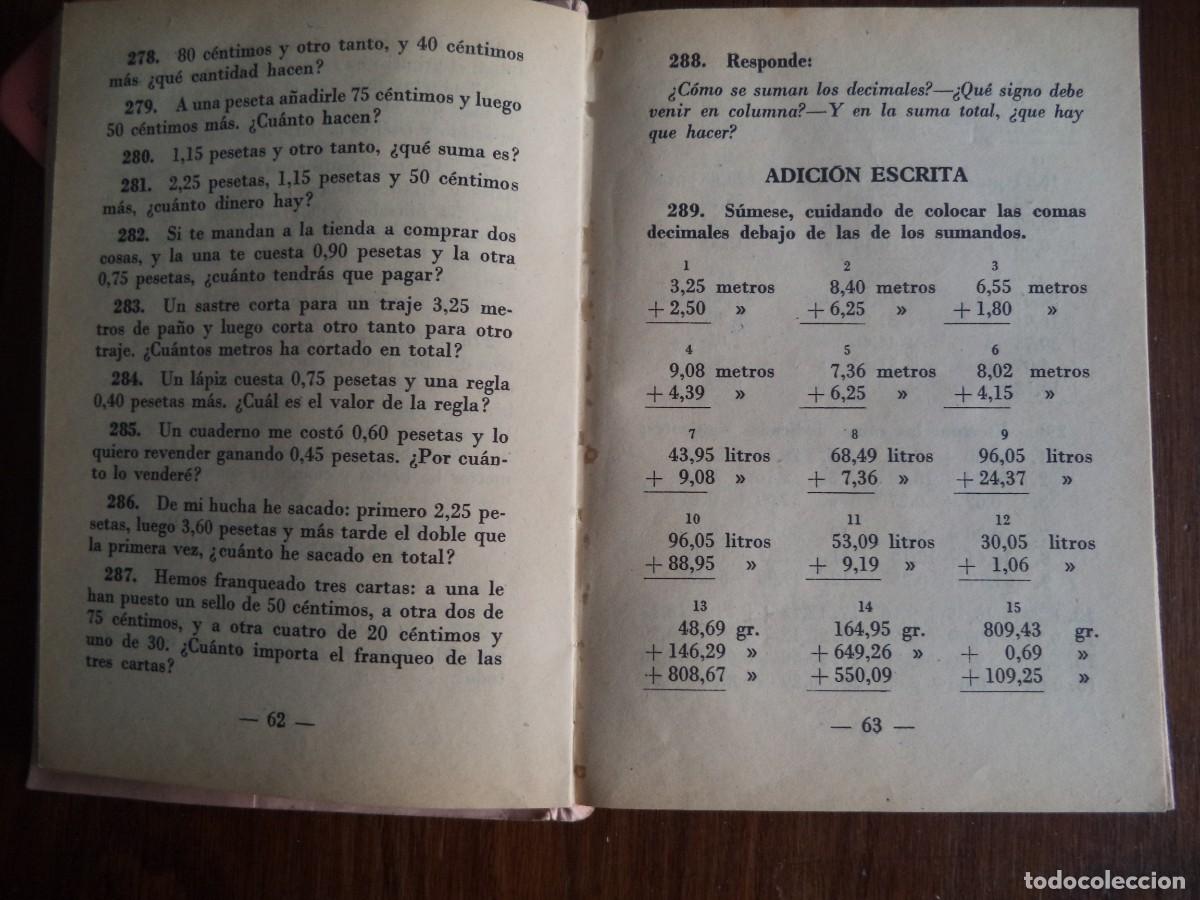 Libros de segunda mano: Libro texto escuela Mi Librito de C&aacute;lculo. - Foto 4