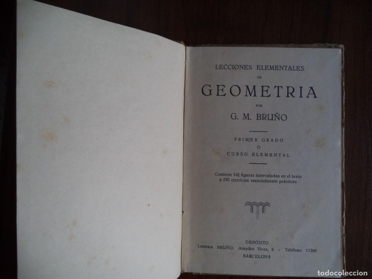 Libros de segunda mano: Libro texto escuela Geometria 1er. grado. - Foto 3