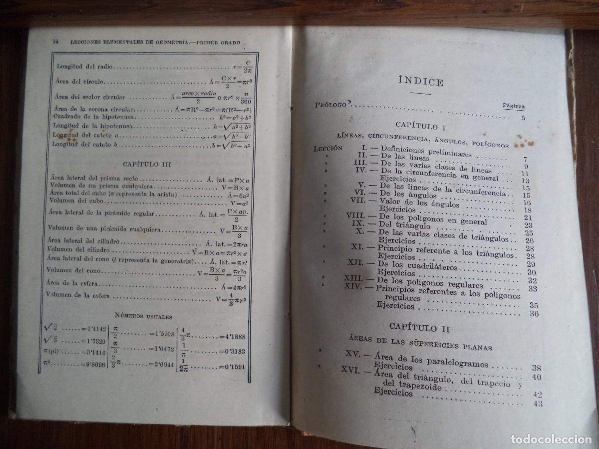 Libros de segunda mano: Libro texto escuela Geometria 1er. grado. - Foto 5