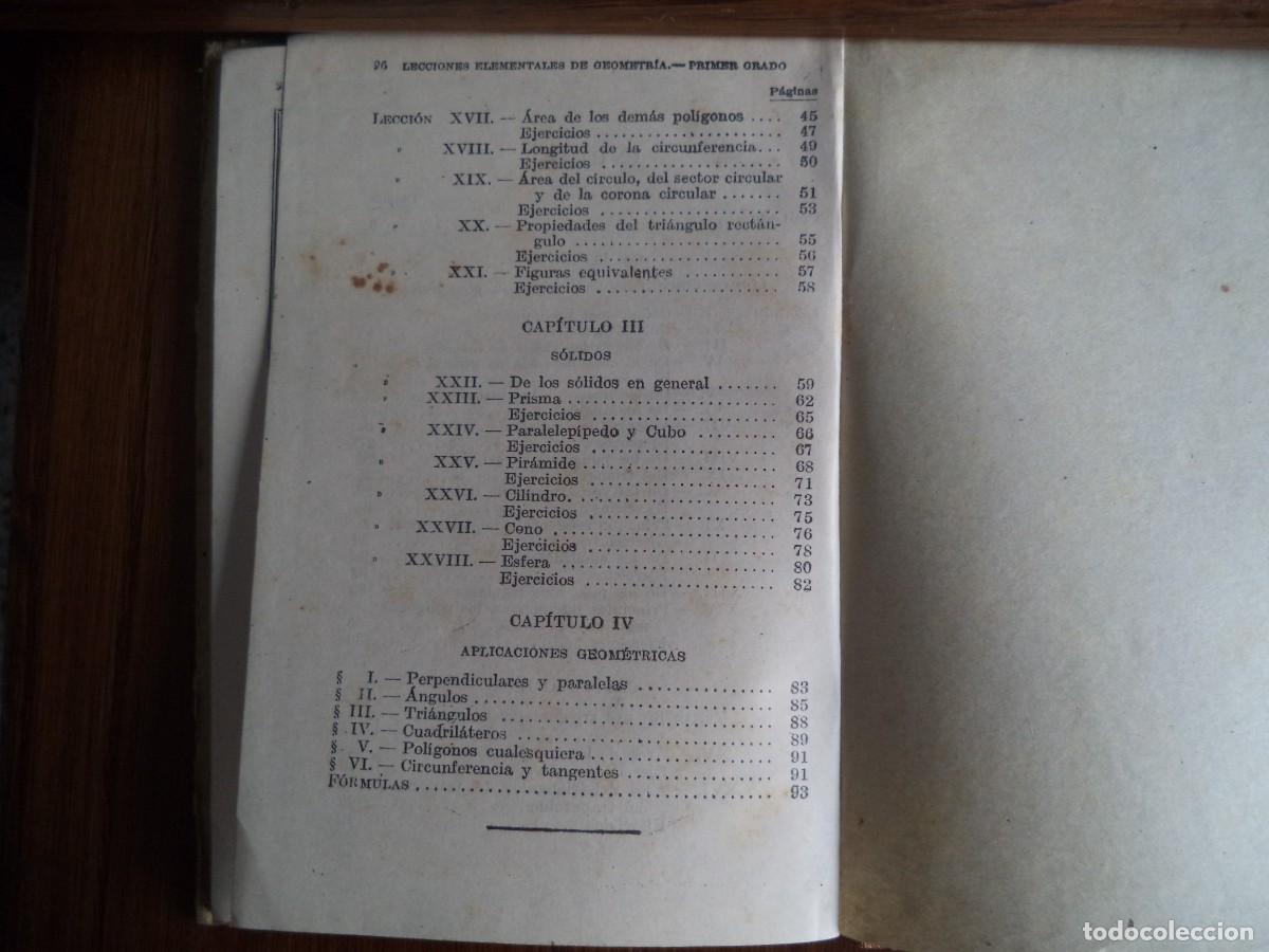 Libros de segunda mano: Libro texto escuela Geometria 1er. grado. - Foto 6