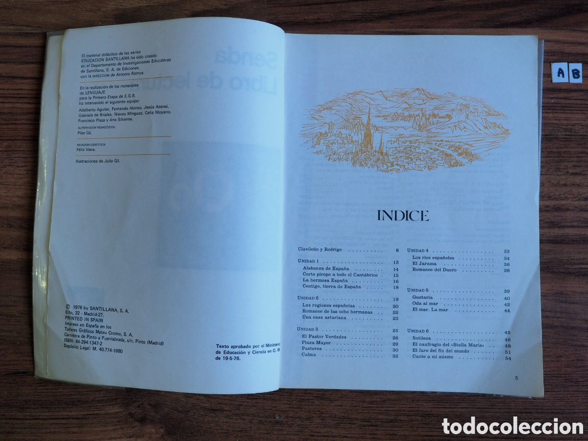 Libros de segunda mano: Libro de lectura Senda 4 de EGB - Foto 2