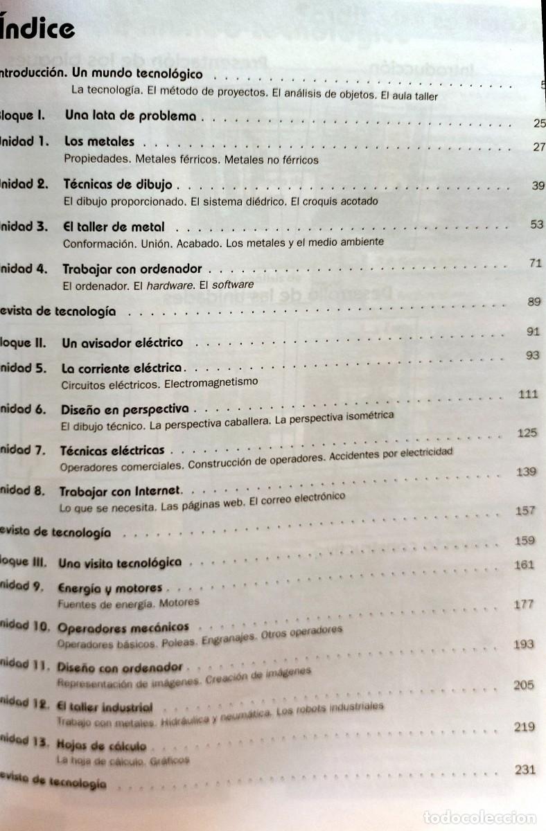 Libros de segunda mano: 1 LIBRO TEXTO - EDICION EDEBE - A&Ntilde;O 2003 - 2&ordm; ESO - TECNOLOGIA - Foto 2
